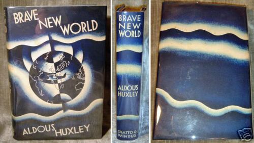 first edition cover of Brave New World